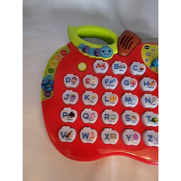 VTech Alphabet Red Apple ABC Learning Toy Preschool Letters Music & Lights Works - Picture 4 of 16